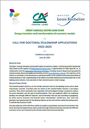 Call for Doctoral Fellowship Applications 2022-2025