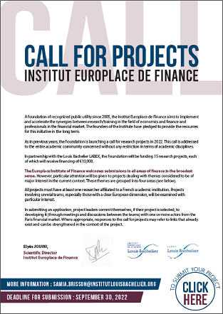 Call for projects IEF 2022