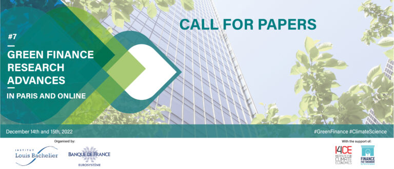 SAVE-THE-DATE FOR THE 7TH GREEN FINANCE RESEARCH ADVANCES CONFERENCE