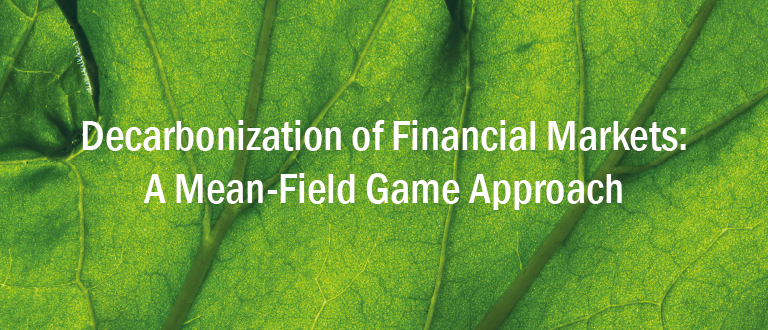 Decarbonization of Financial Markets: A Mean-Field Game Approach